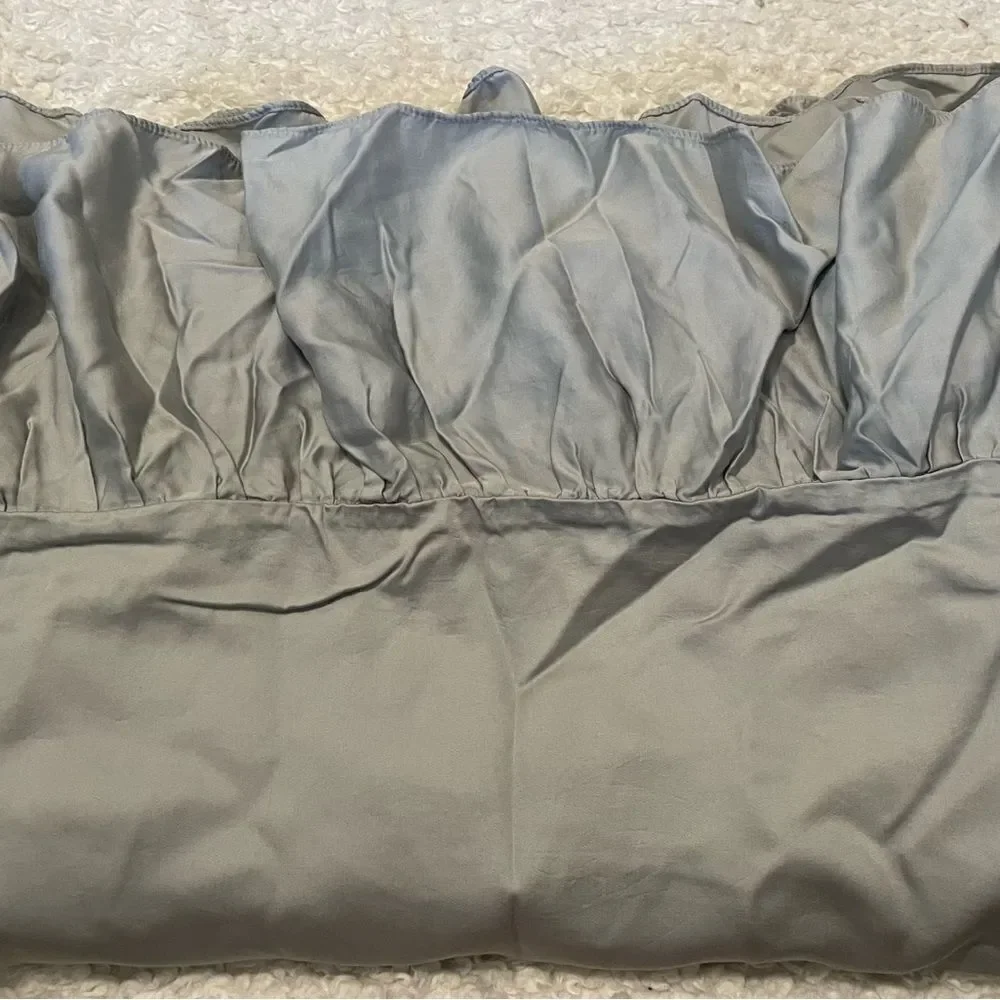 Pottery Barn TENCEL™ Ruffle Duvet Cover Q/F
